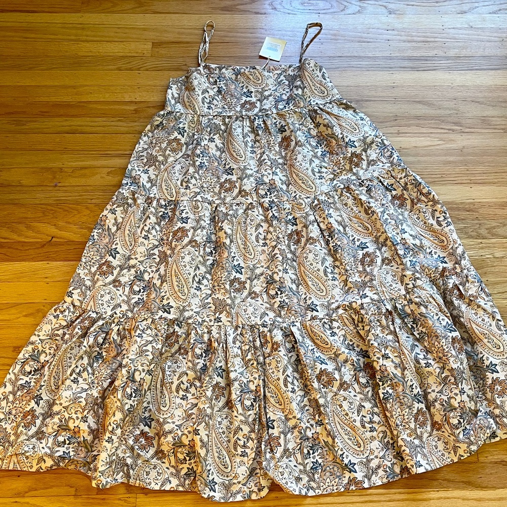 CHARLIE HOLIDAY - ISABELLA MAXI DRESS IN PAISLEY Size Large